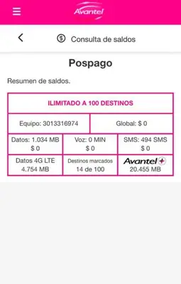 MiAvantel android App screenshot 2